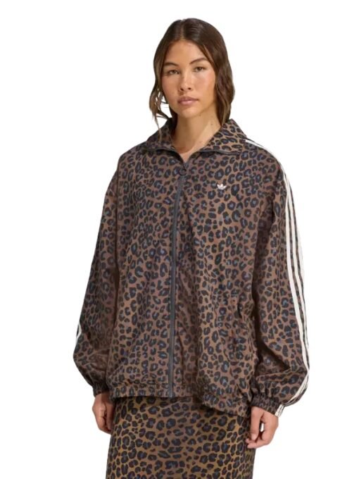 Adidas Leopard Firebird Oversized Track Jacket
