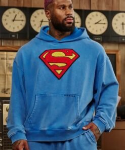 Youngla Superman Blue Hoodie
