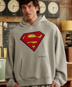Youngla Superman Grey Hoodie