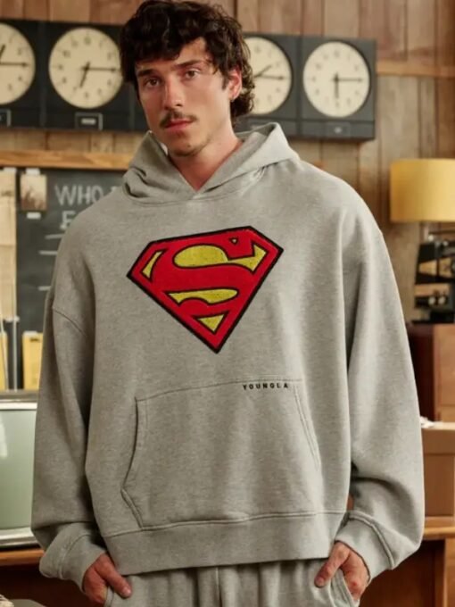 Youngla Superman Grey Hoodie