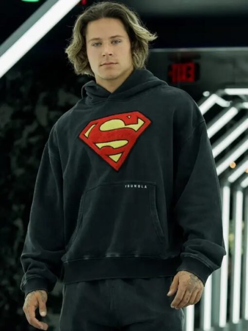 Superman Youngla Black Hoodie
