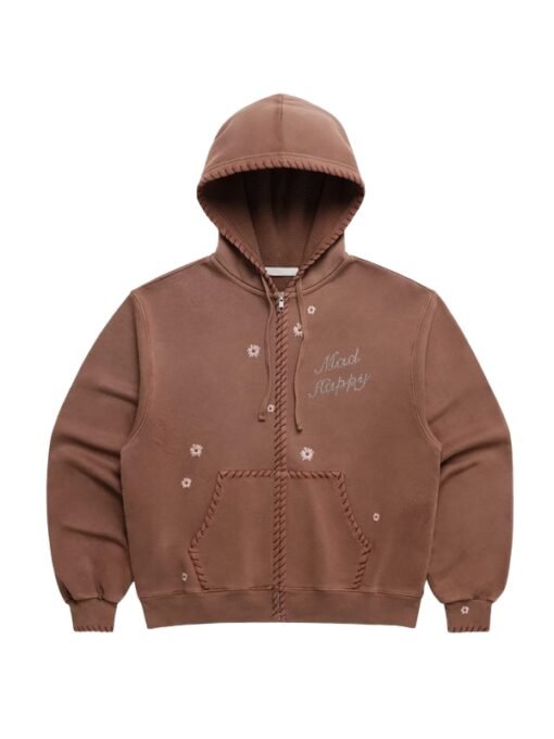 Madhappy Crystal Flower Brown Hoodie