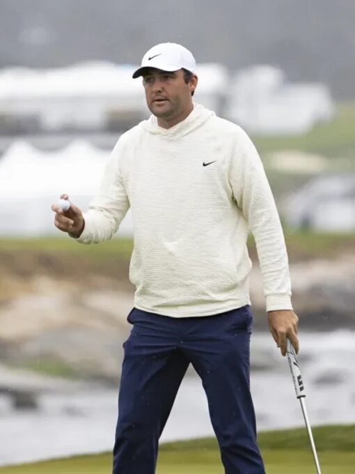 Nike Golf White Hoodie Scheffler