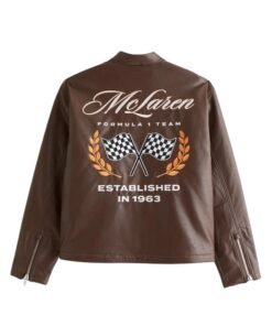 Abercrombie McLaren Brown Racer Jacket