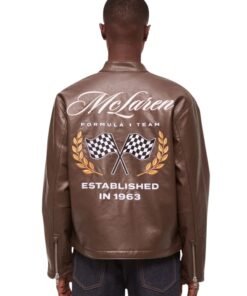 Abercrombie McLaren Brown Leather Jacket