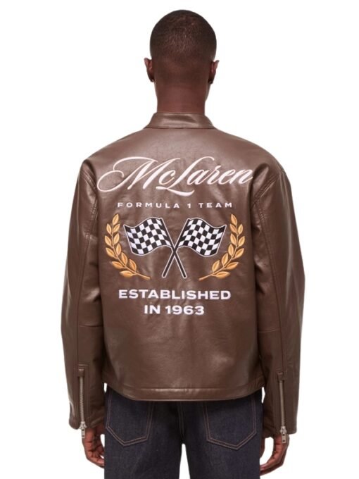 Abercrombie McLaren Brown Leather Jacket