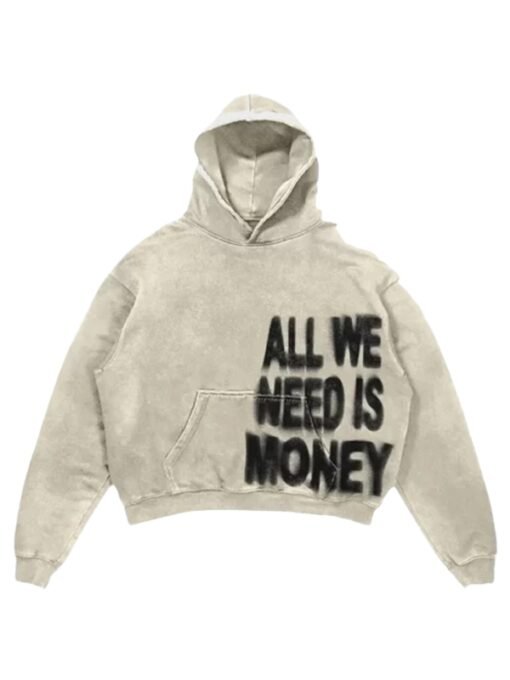 All We Need Is Love Beige Hoodie