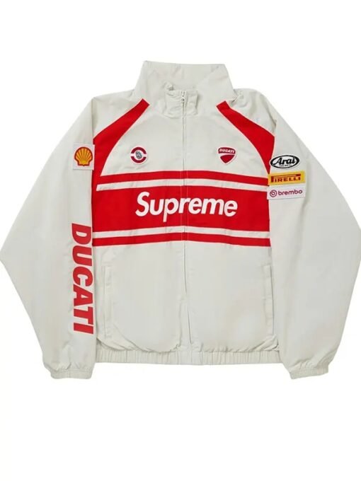 Supreme Ducati White Track Jacket