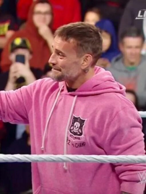 Bret Hart 32 Time Champ Pink Hoodie