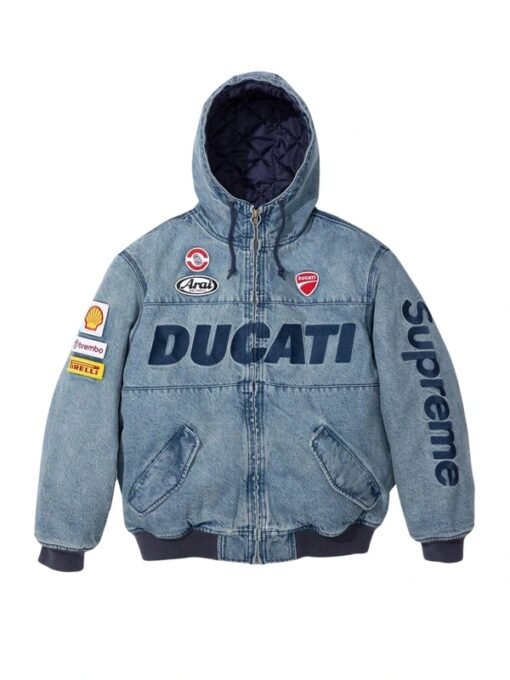 Supreme Ducati Hooded Racing Blue Jacket