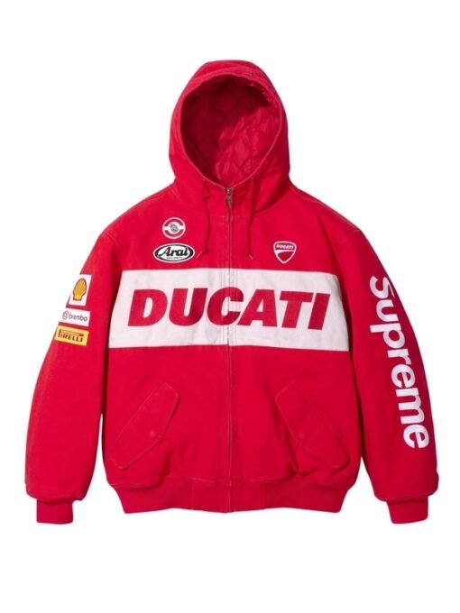 Supreme Ducati Hooded Racing Red Jacket