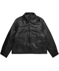 Mutimer Black Leather Jacket
