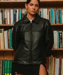 Mutimer Black Leather Jacket