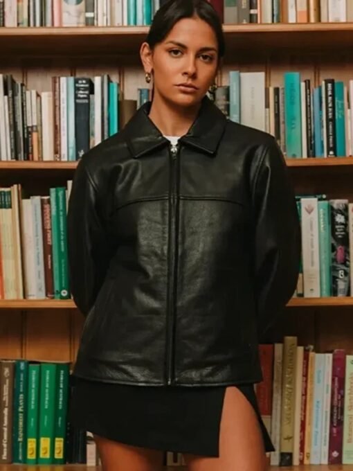 Mutimer Black Leather Jacket
