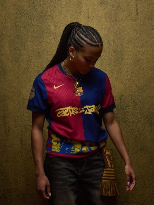 FC Barcelona x Travis Scott 24-25 Blue And Red Jersey