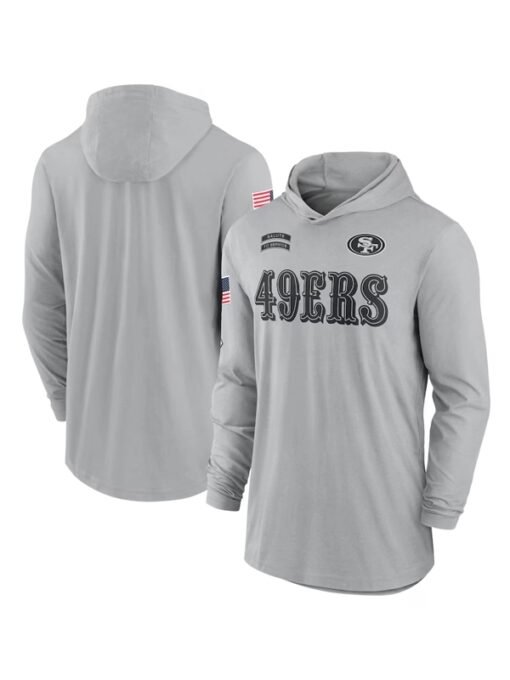 San Francisco 49ers Salute to Service Hooded T-Shirt