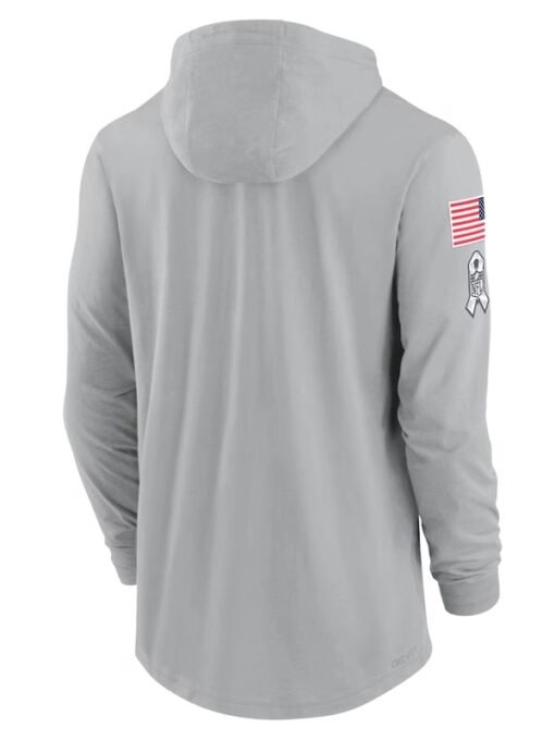 San Francisco 49ers Salute to Service Gray Hooded T-Shirt