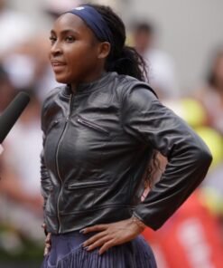 Coco Gauff Leather Jacket