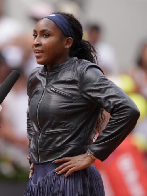Coco Gauff Leather Jacket