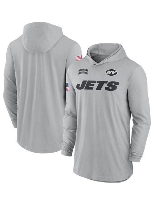 New York Jets Salute to Service Hooded T-Shirt 2024