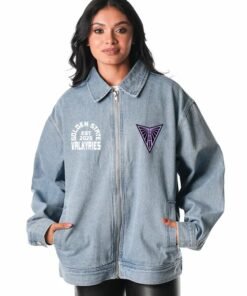 The Wild Collective Golden State Valkyries Denim Jacket