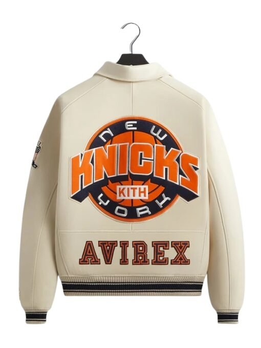 Kith & Avirex New York Knicks Icon Bomber Jacket