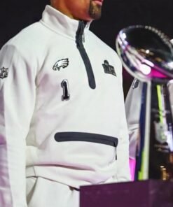 Eagles Super Bowl LIX Half-Zip Jacket