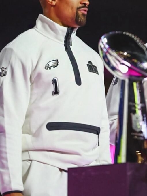Eagles Super Bowl LIX Half-Zip Jacket