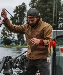 Filson Tin Cloth Cruiser Brown Jacket