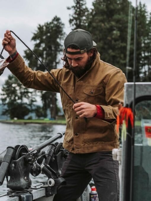 Filson Tin Cloth Cruiser Brown Jacket
