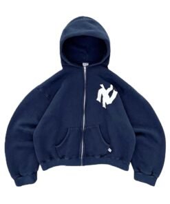 NY Noodle Akimbo Zip-Up Blue Hoodie