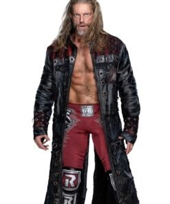 WWE Edge Royal Rumble Trench Black Coat