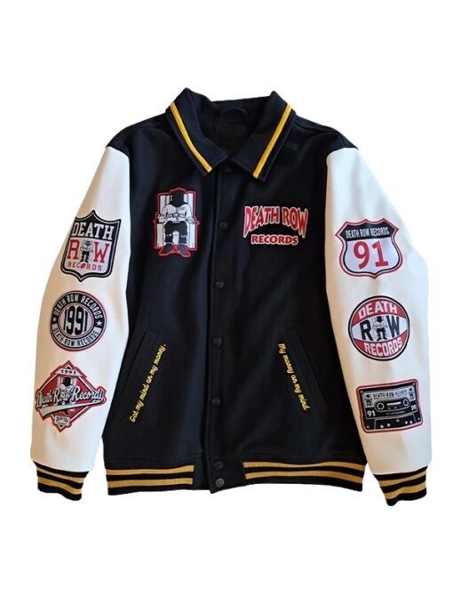 Death Row Records Patched Varsity Jacket