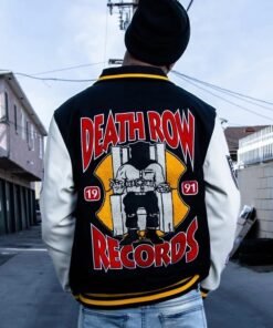 Death Row Records Patched Varsity Jacket