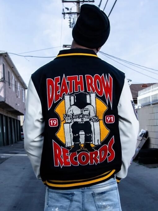 Death Row Records Patched Varsity Jacket