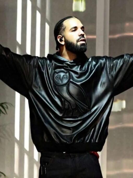 OVO Leather OG Black Hoodie