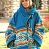 Kelly Reilly Yellowstone Blue Hooded Coat