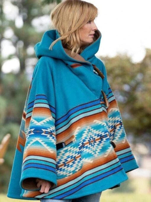 Kelly Reilly Yellowstone S03 Hooded Coat