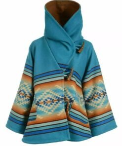 Kelly Reilly Yellowstone Hooded Coat Blue