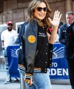 Mariska Hargitay Knicks Playoff Game Varsity Jacket