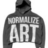 Billionaire Studios Normalize Art Grey Hoodie
