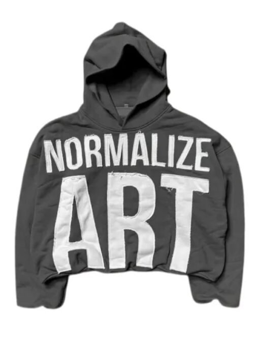 Billionaire Studios Normalize Art Grey Hoodie