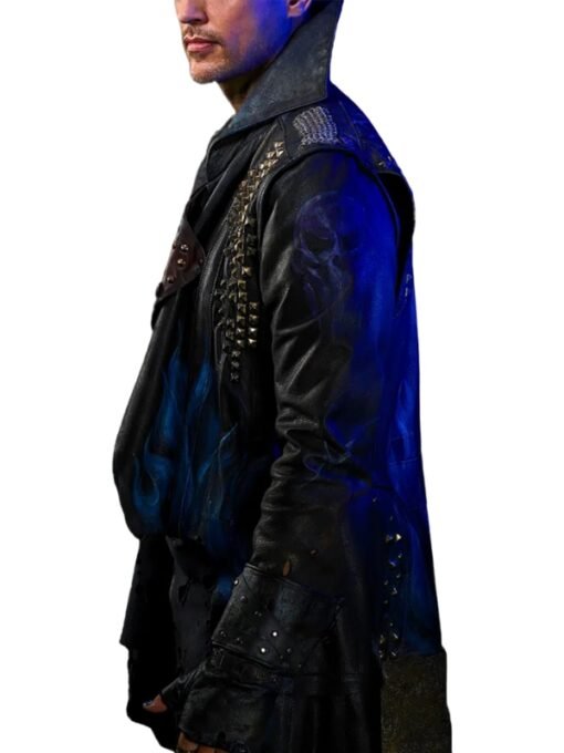 Descendants 3 Hades Leather Coat Black