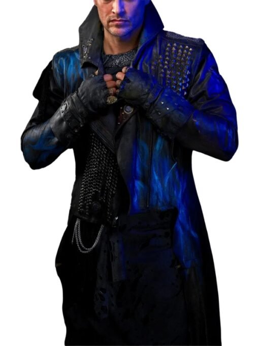 Descendants 3 Hades Leather Coat