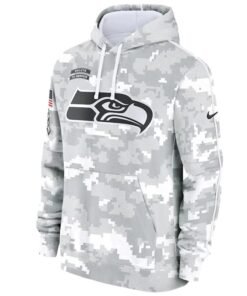 2024 Seattle Seahawks Arctic Camo Salute to Service Hoodie