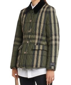 Kate Middleton Quilted Burberry Green Jacket