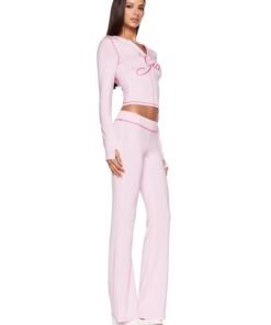 Gia Blare Pink Hooded Tracksuit