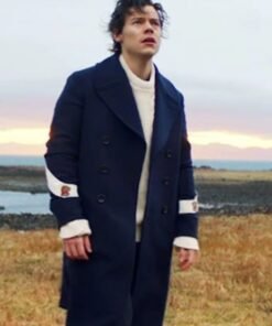 Harry Styles Sign Of the Times Dark Blue Coat