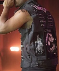 Juice Wrld Patches Black Denim Vest