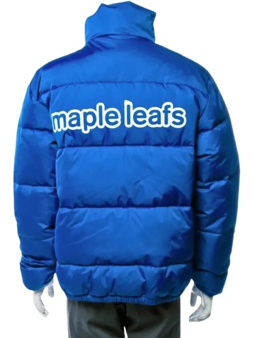 Justin Bieber Drew Blue Puffer Jacket